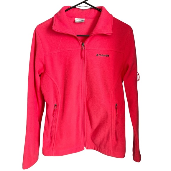 Like New Columbia Hot Pink Fleece Jacket - Picture 6 of 8